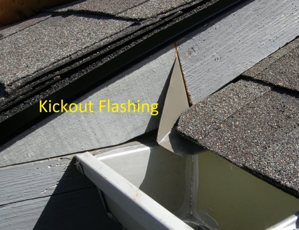 Kickout flashing - Discoveries Home Services